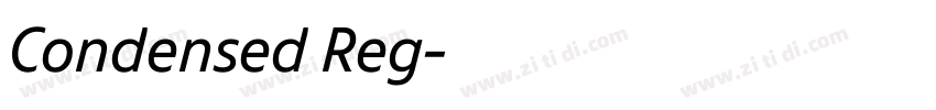 Condensed Reg字体转换 Condensed Reg字体转换